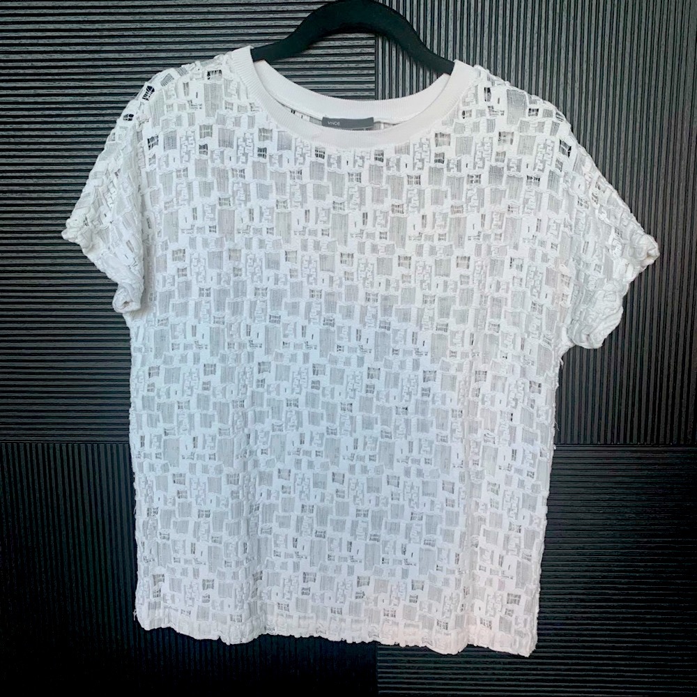 Vince white oversized shirt